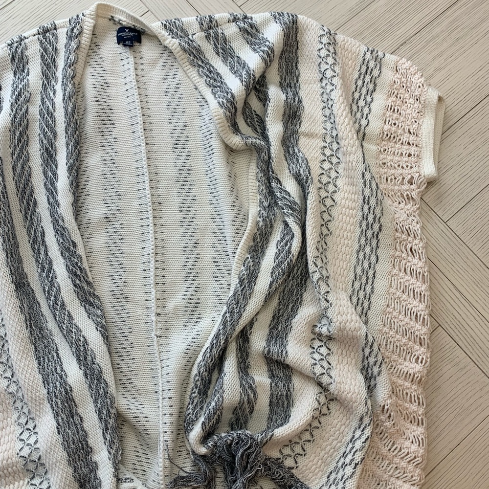 American Eagle Short-Sleeve Knit Cardigan